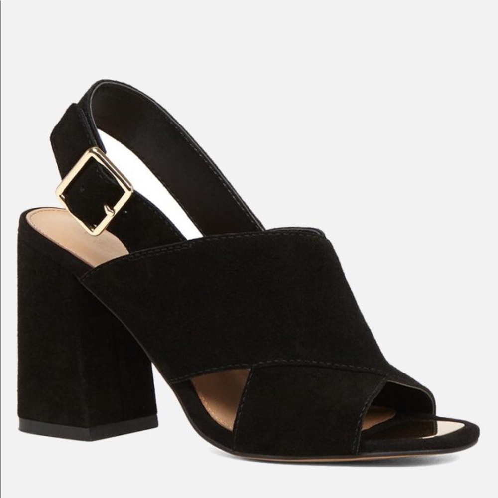 ALDO JOLI BLACK/GOLD HARDWARE SANDAL